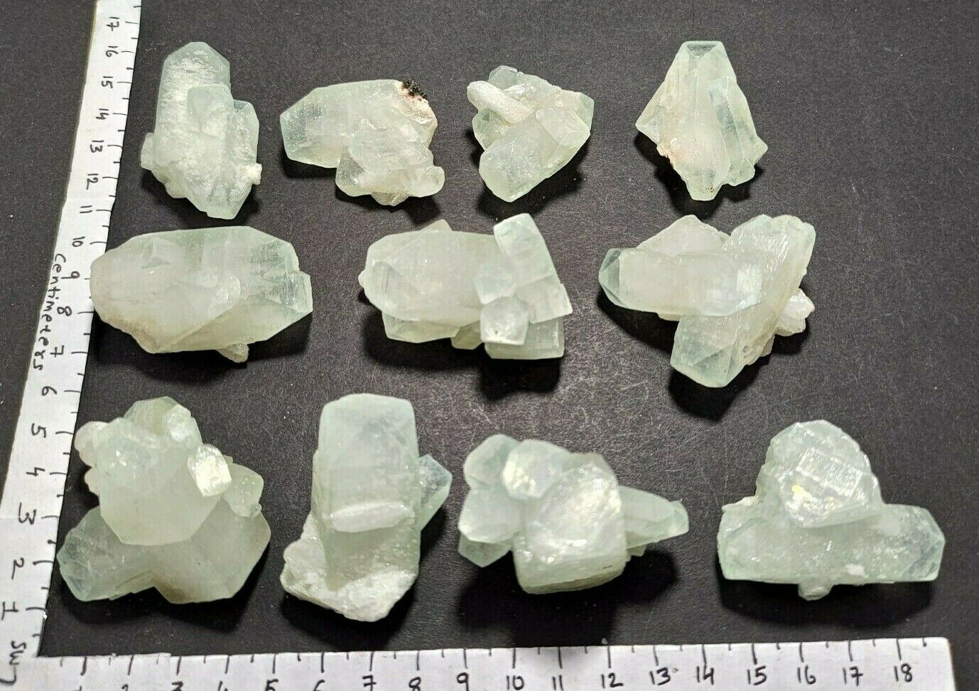 alluring lot of green apophyllite cluster crystal mineral specimen 1155