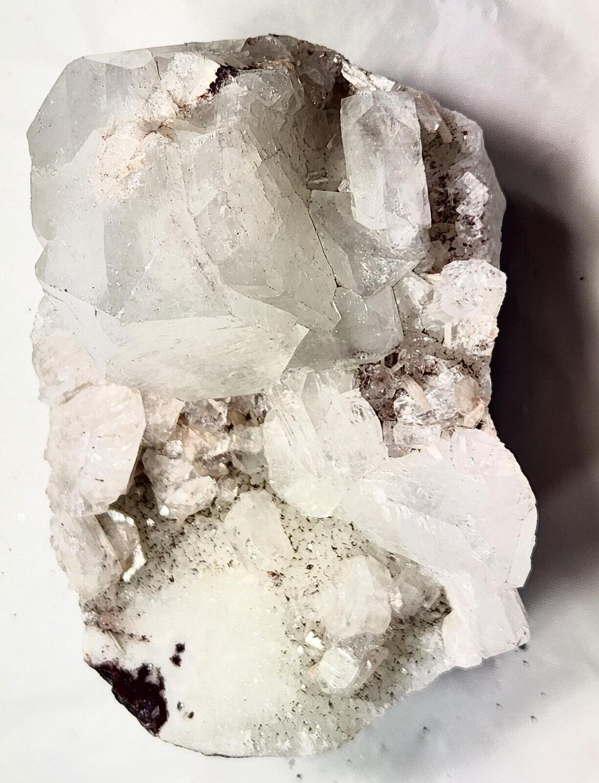 Apophyllite Crystals on Chalcedony Large Specimen Zel1