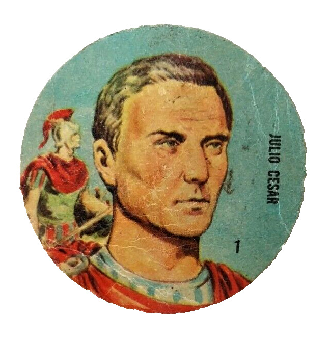 1966 Vintage Crack Argentina Julius Caesar Original Card Roman General Dictator 