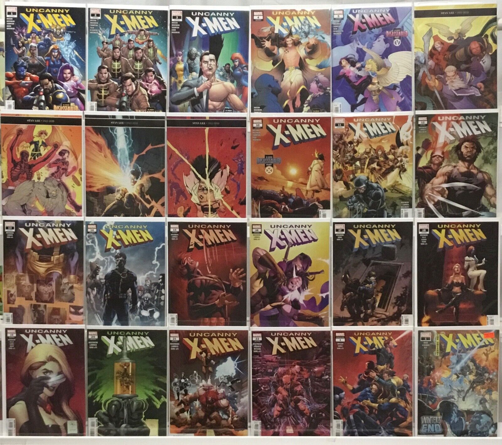 Marvel Comics Uncanny X-Men #1-22 Complete Set Plus Annual, One-Shot VF/NM 2019