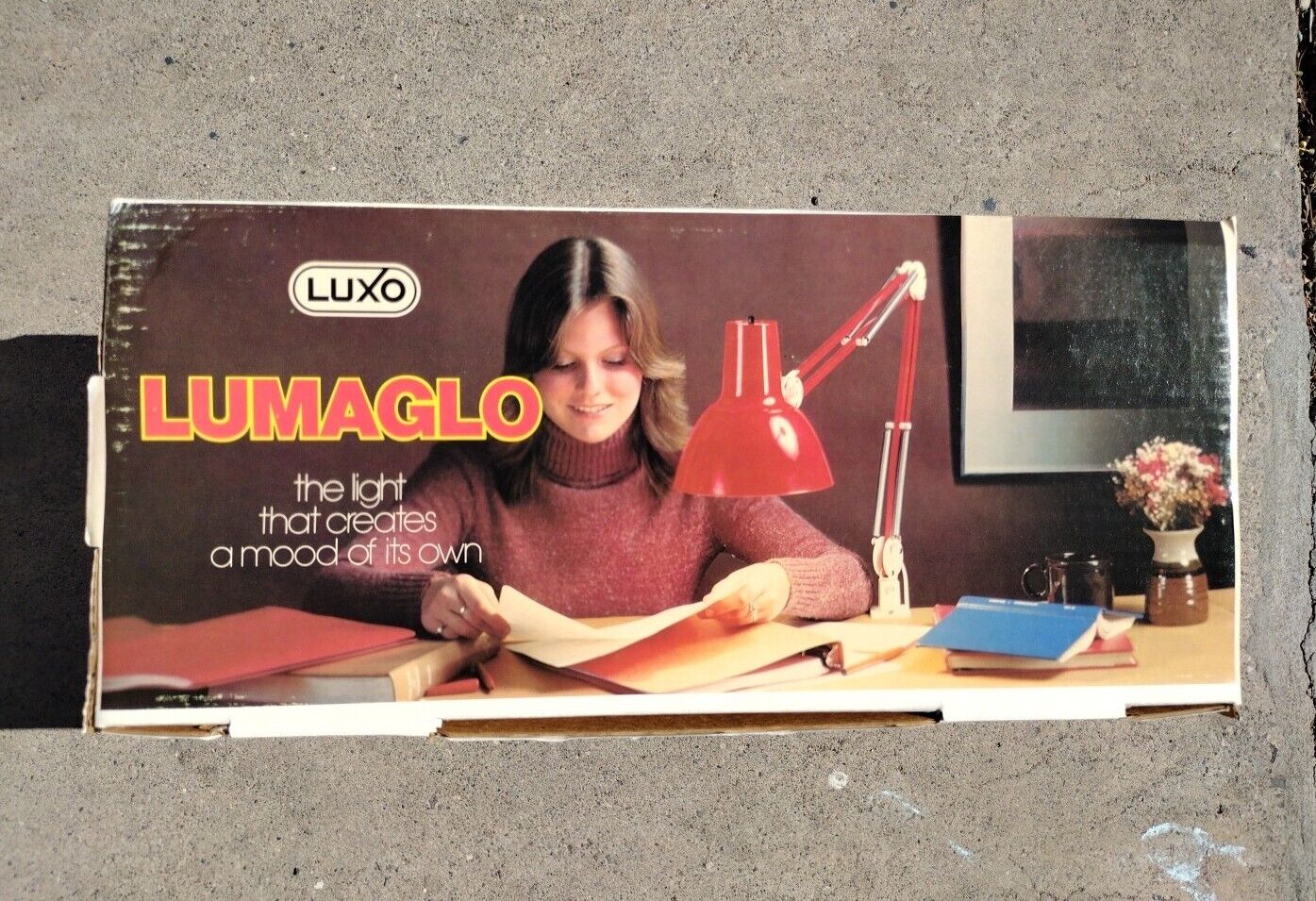 Vintage LUXO Desk Clamp Light Lamp Red New In Box LG-4/M