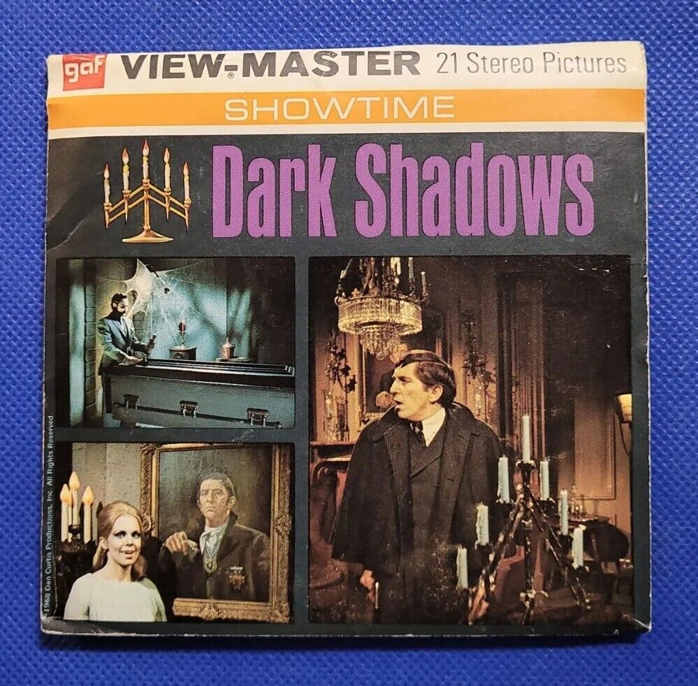GAF COLOR B503 Dark Shadows Vampire Barnabas Collins view-master Packet 3 Reels
