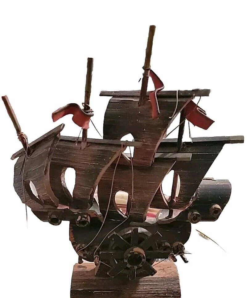 Vintage Wooden Pirate Ship