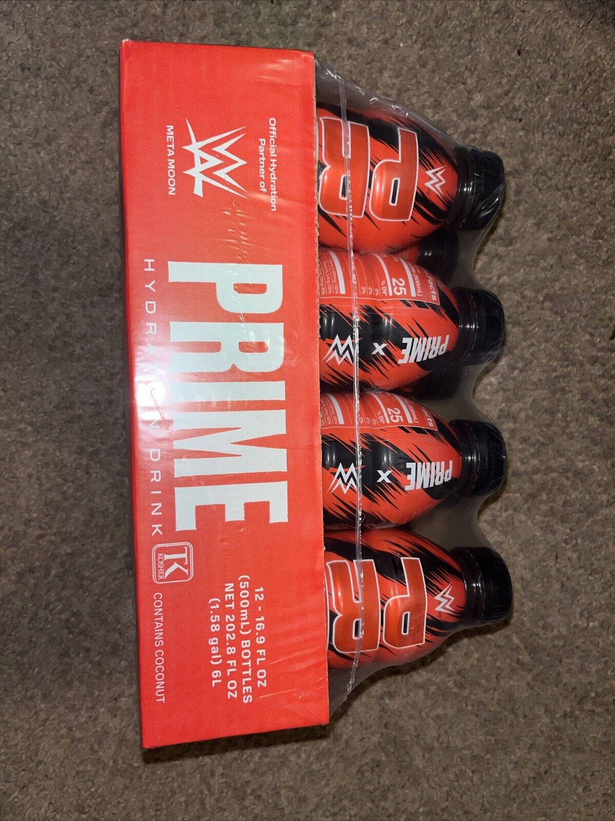 Prime Hydration x WWE Red & Black | US SELLER | IN HAND NOW (1 Bottle)