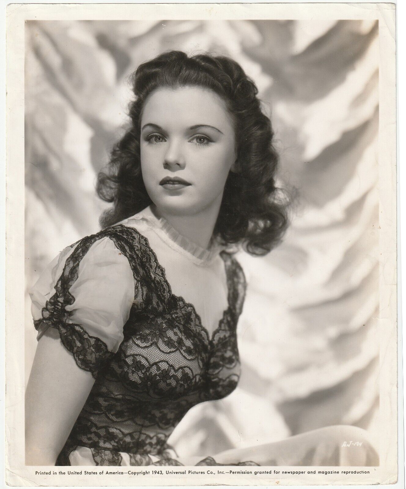 Actress, Gloria Jean - Vintage Universal Pictures Publicity Photo