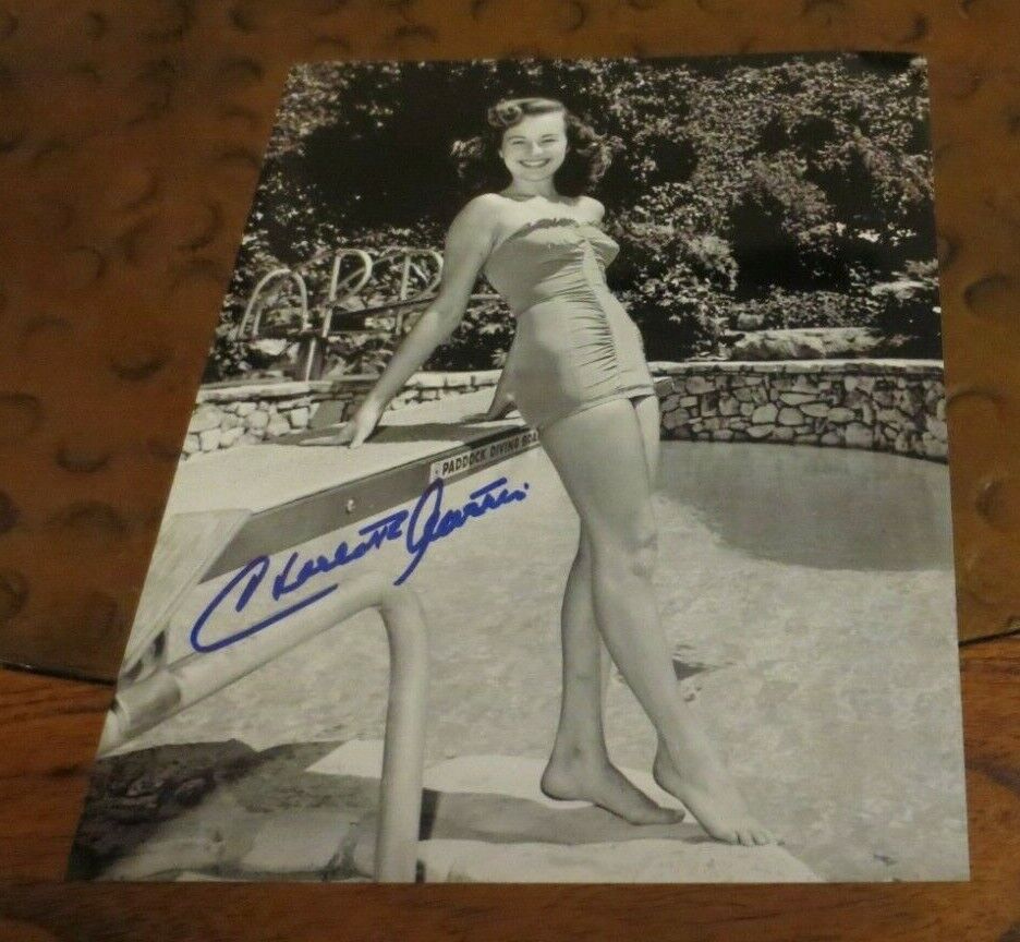Charlotte Austin actress signed autographed photo Ed Woods The Bride & the Beast