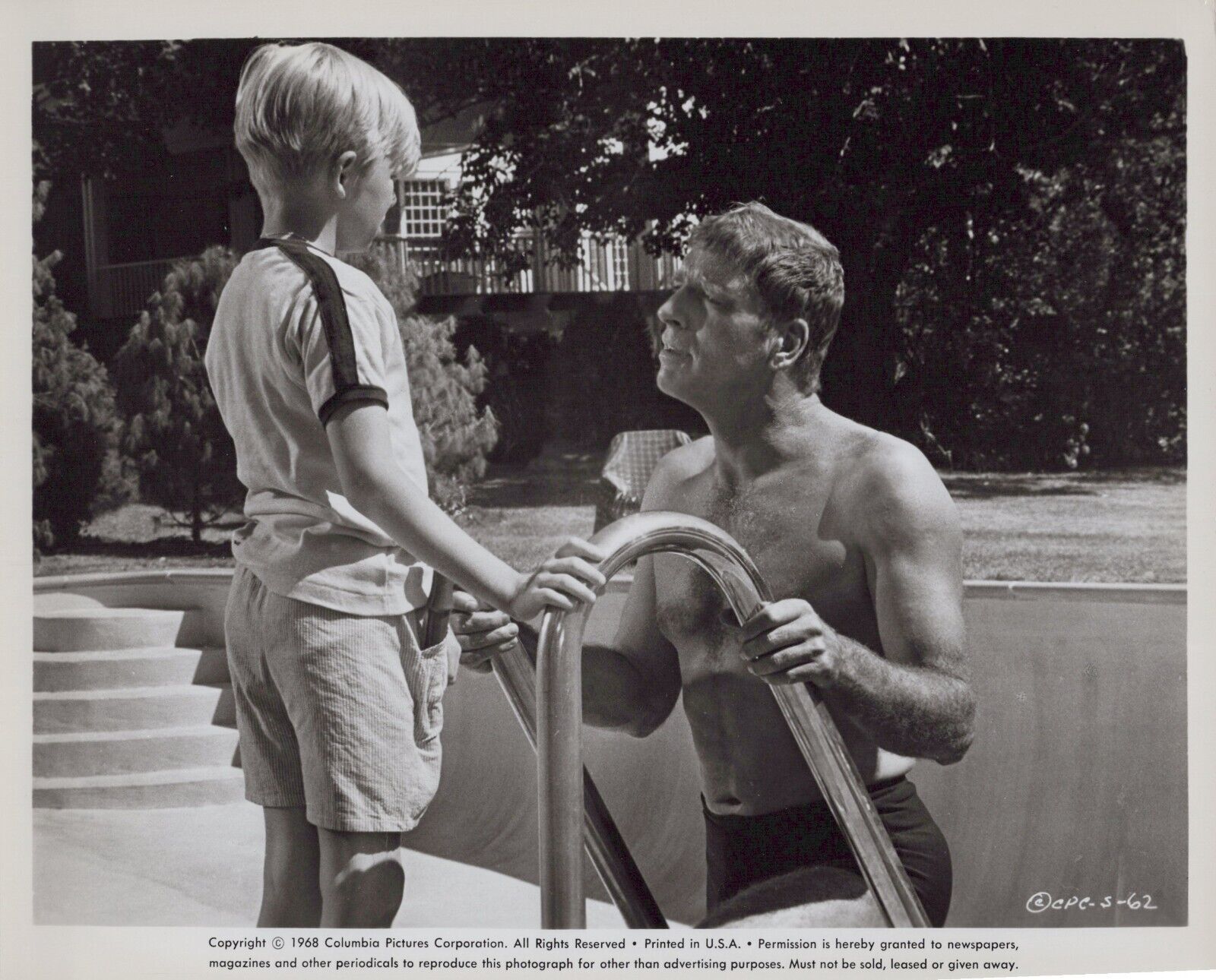 Burt Lancaster in The Swimmer (1968) ❤ Vintage Hollywood Beefcake Photo K 540
