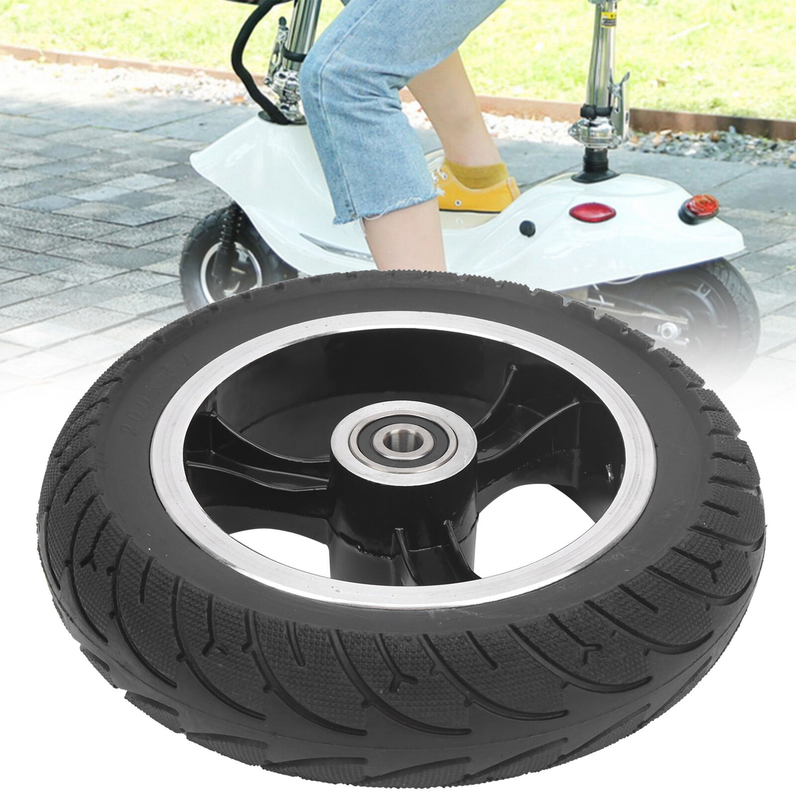 8in Solid Wheel Durable Grip Electric Scooter Accessory For Replacement