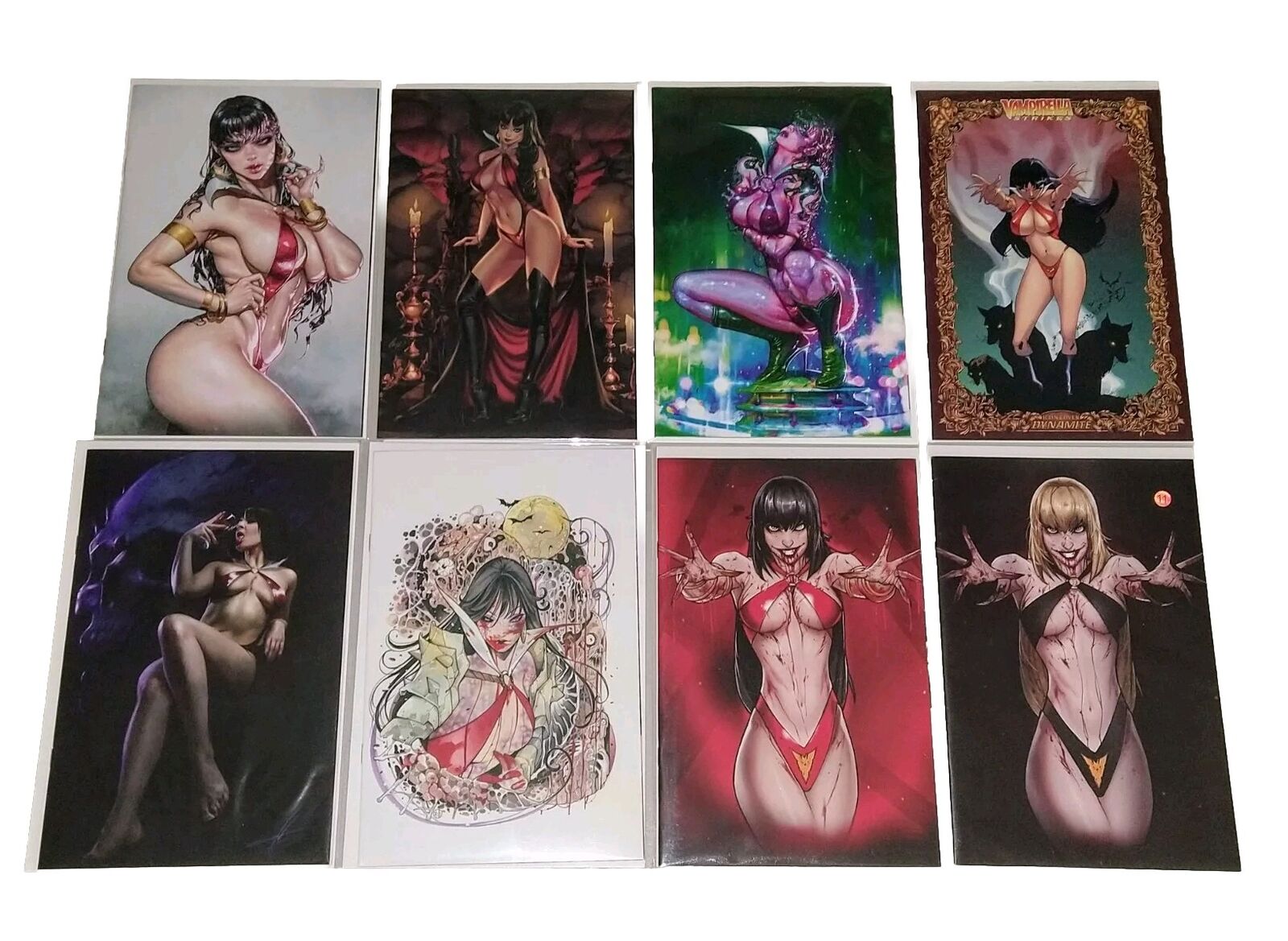 Vampirella Lot Of 8 Exclusive Virgin And Trade Variant Comic Books + BIN Bonus