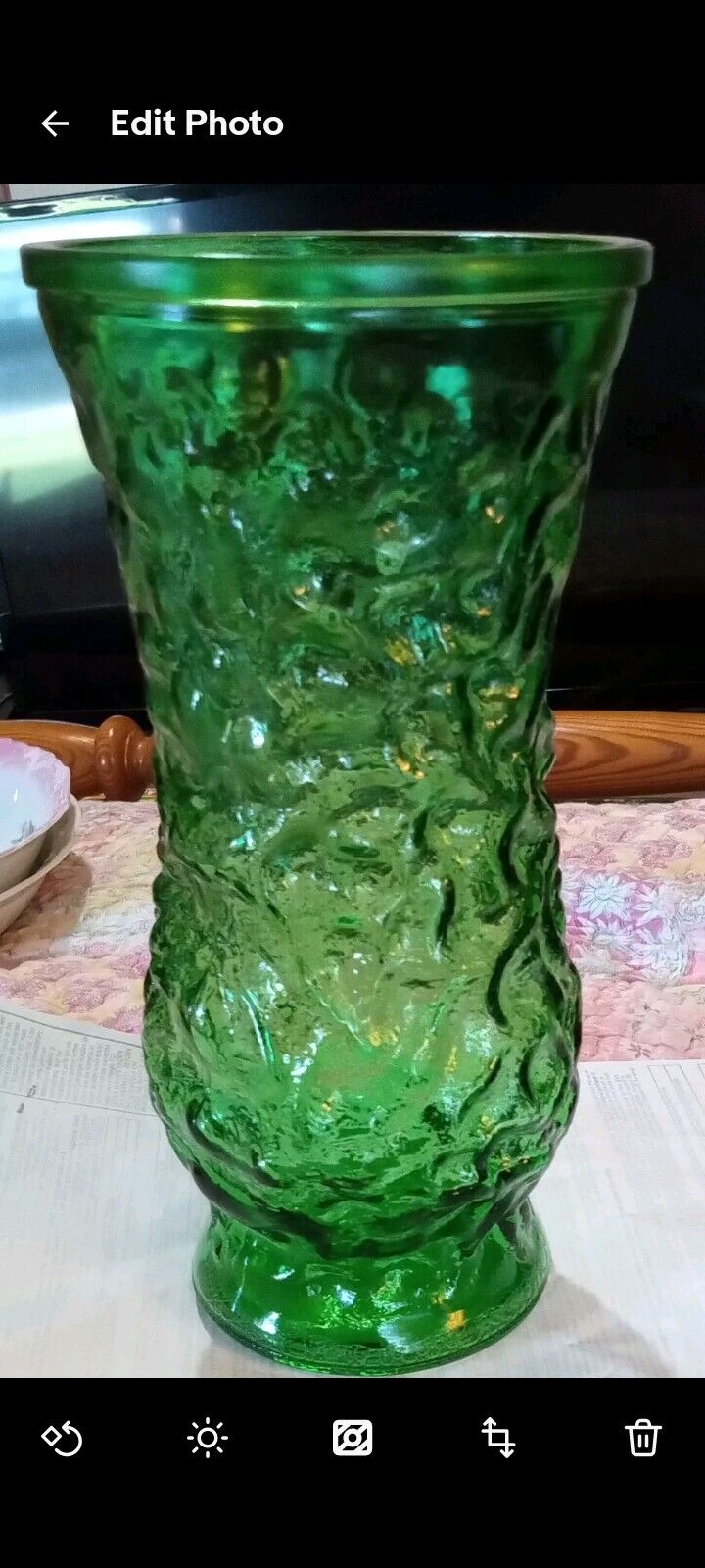 Vintage 1960's Green Hoosier Vase