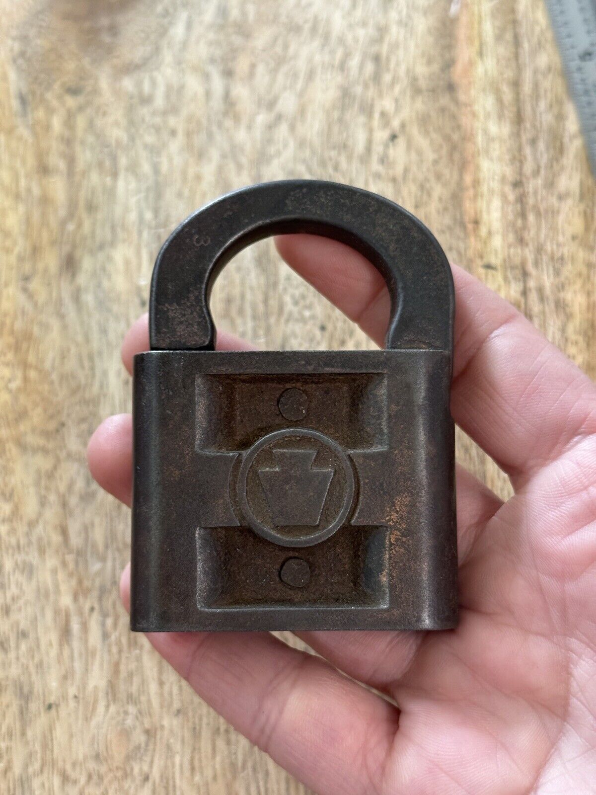 Vintage Antique Old Fraim Padlock No Key Lock