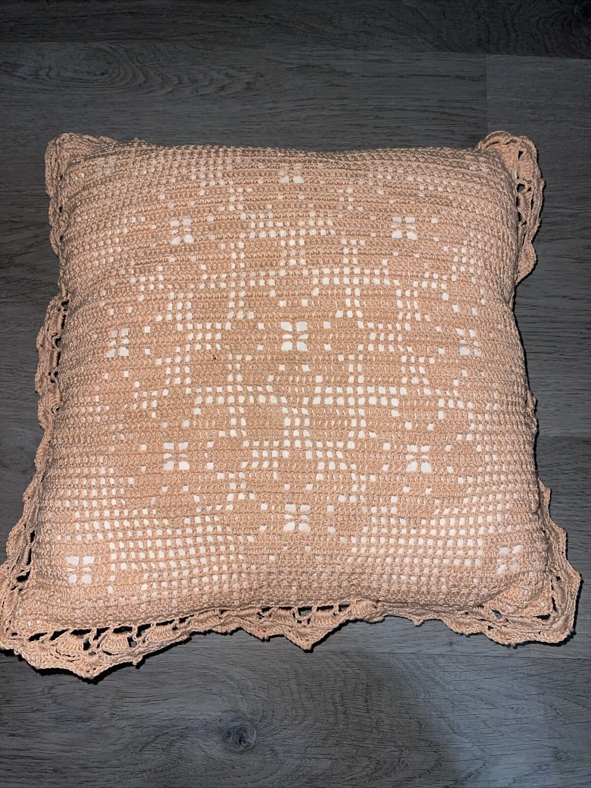 Vintage Crochet Pillow