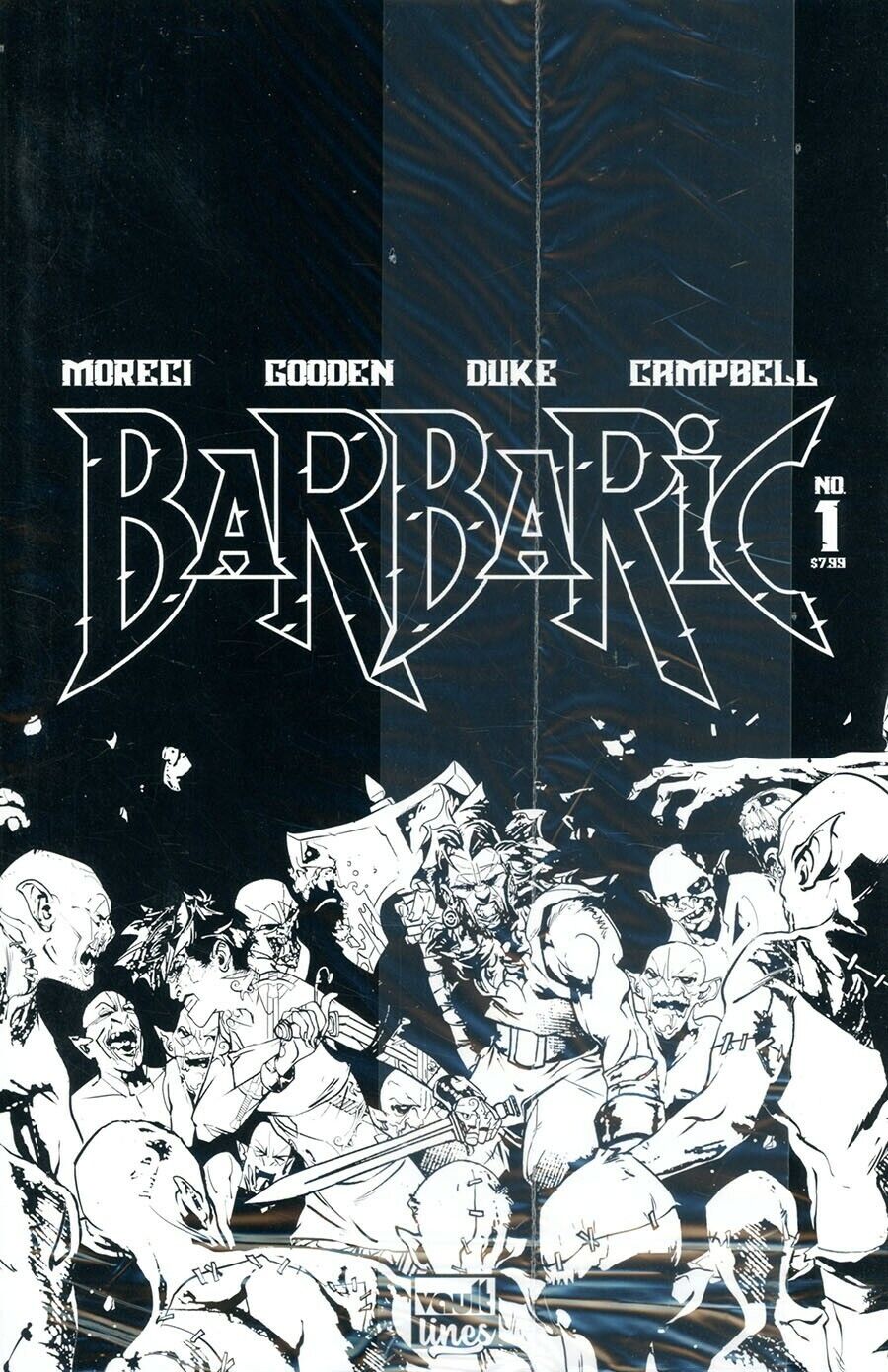 BARBARIC #1 Nathan Gooden Black and White Variant Cover (B) Vault 2021
