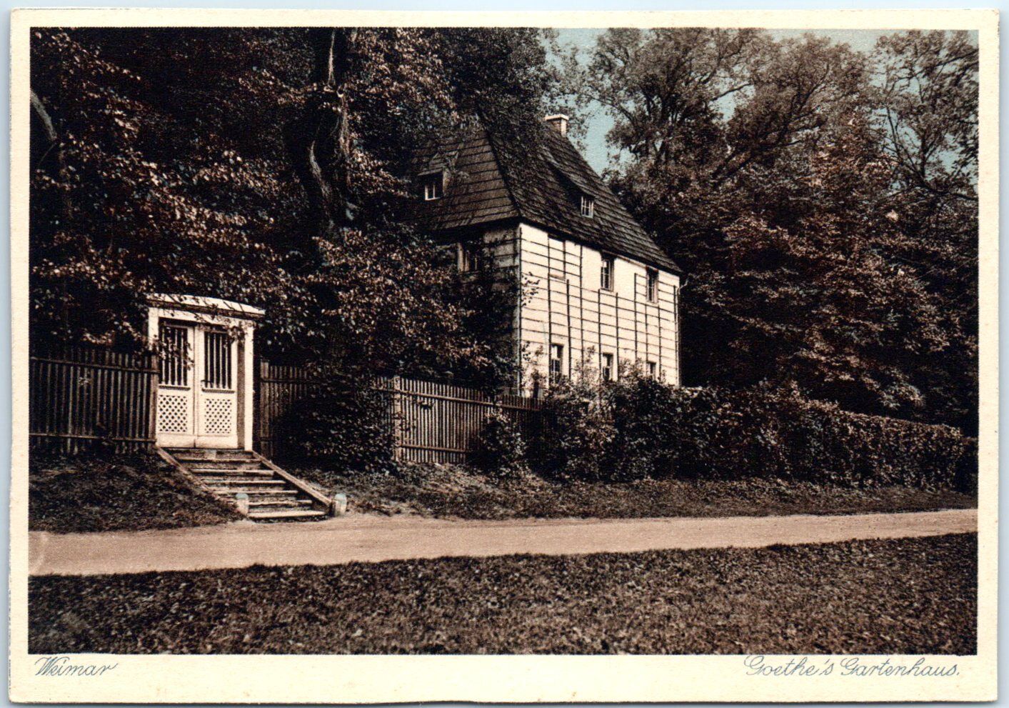 Postcard - Goethe's Gartenhaus - Weimar, Germany
