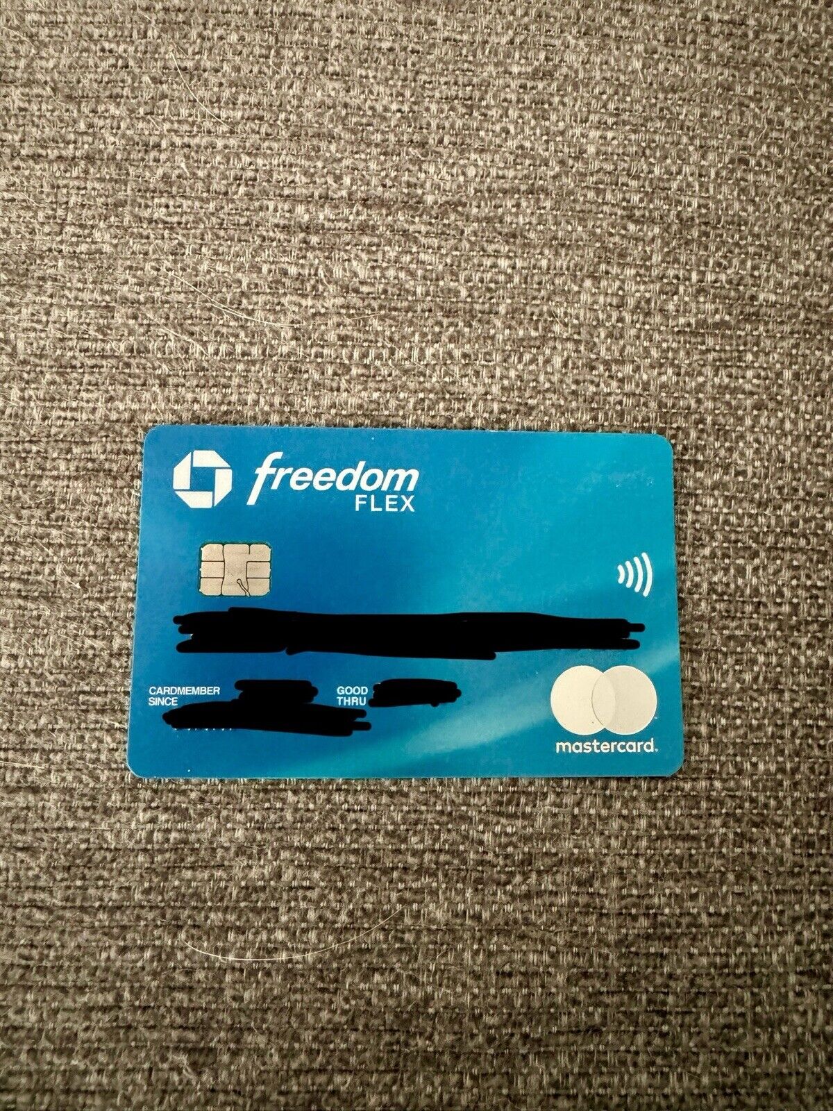Chase Freedom Flex. Mastercard. Original Credit Card. Cancelled. Collectible