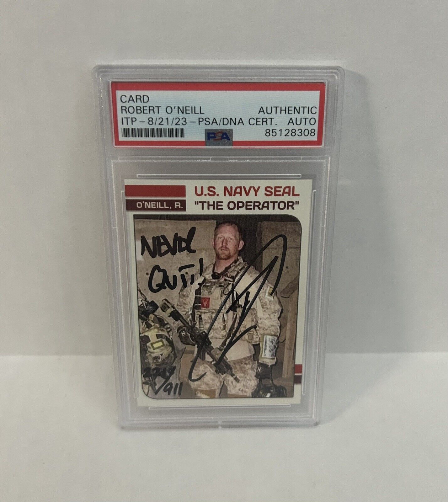 U.S. Navy SEAL Robert O’Neill RC Signed LE/911 Rookie Card PSA/DNA
