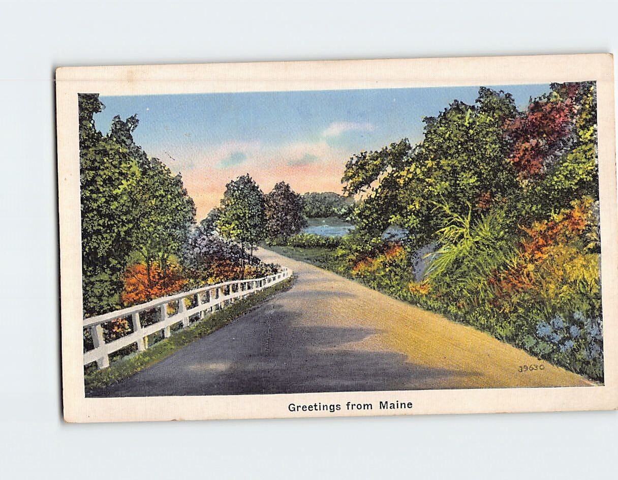 Postcard Greetings from Maine USA