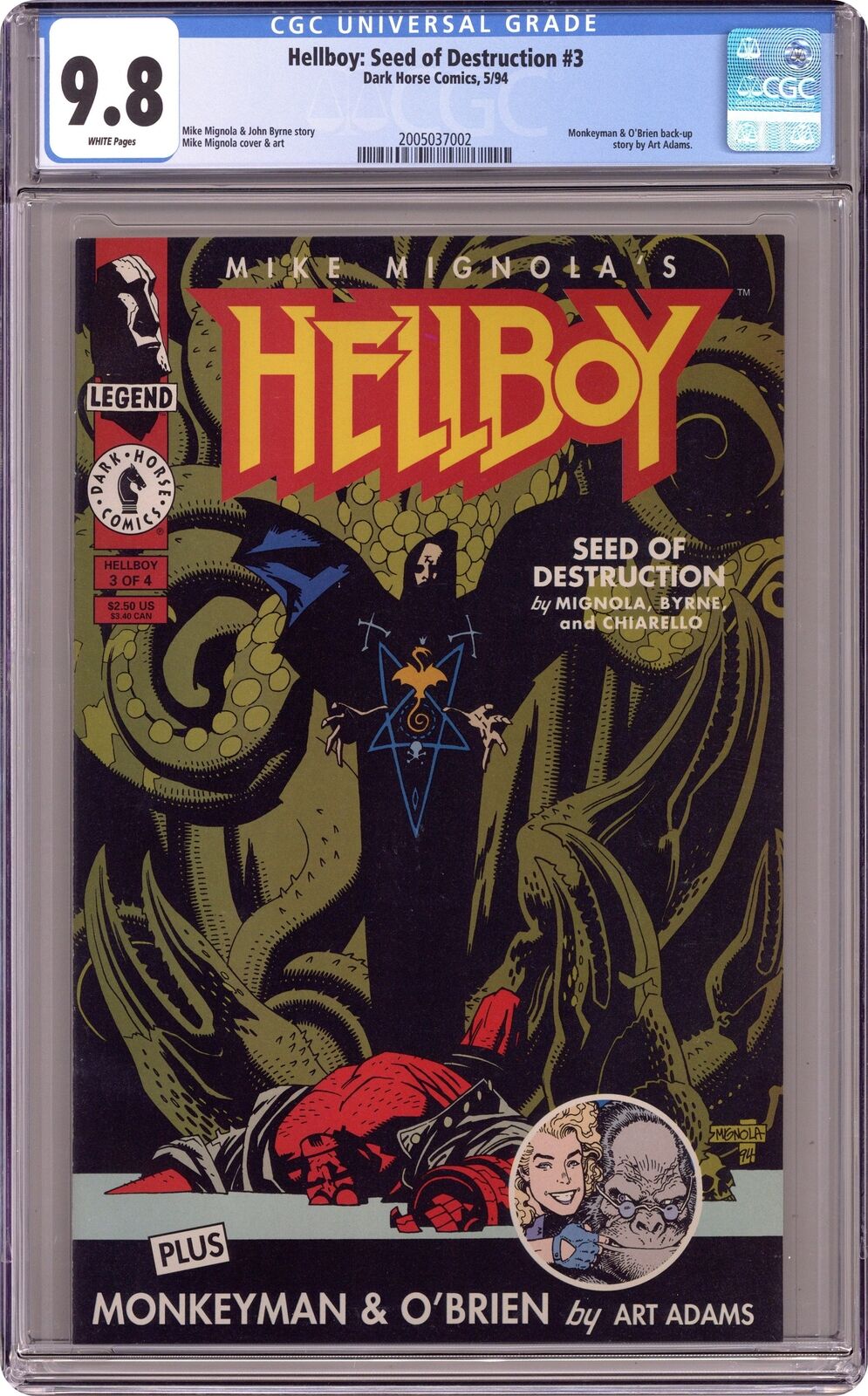 Hellboy Seed of Destruction #3 CGC 9.8 1994 2005037002