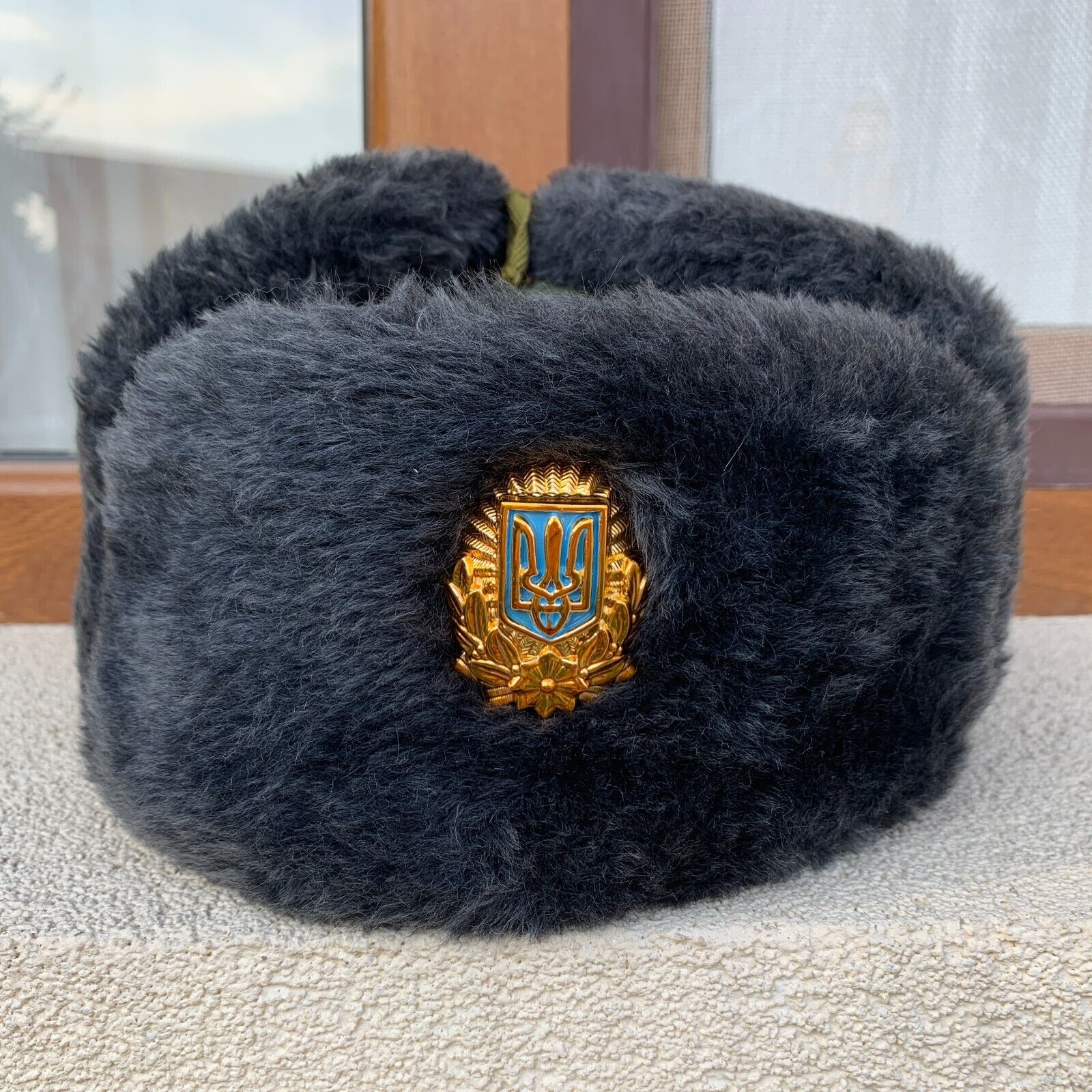 Vintage 2000s. Ushanka, Ukrainian Army, Police Military Winter Hat. Original