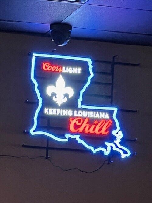 Beer Mountain Keeping Louisiana Chill Vivid LED Neon Sign Light Lamp With Dimmer