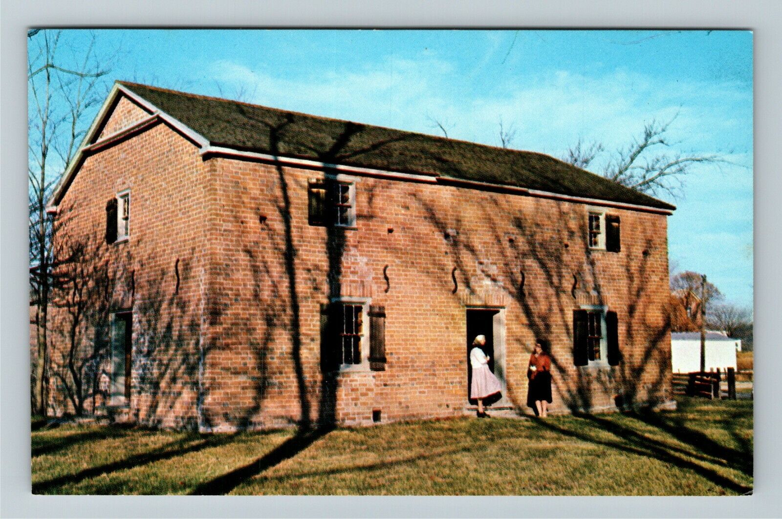 Brookville IN-Indiana, Oldest Church In Indiana, Exterior, Vintage Postcard