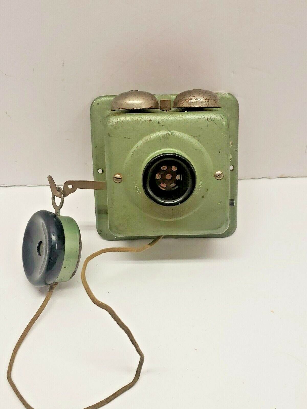 Vintage Connecticut Tel Telephone and Electric Co. Meridian Wall Box Receiver 