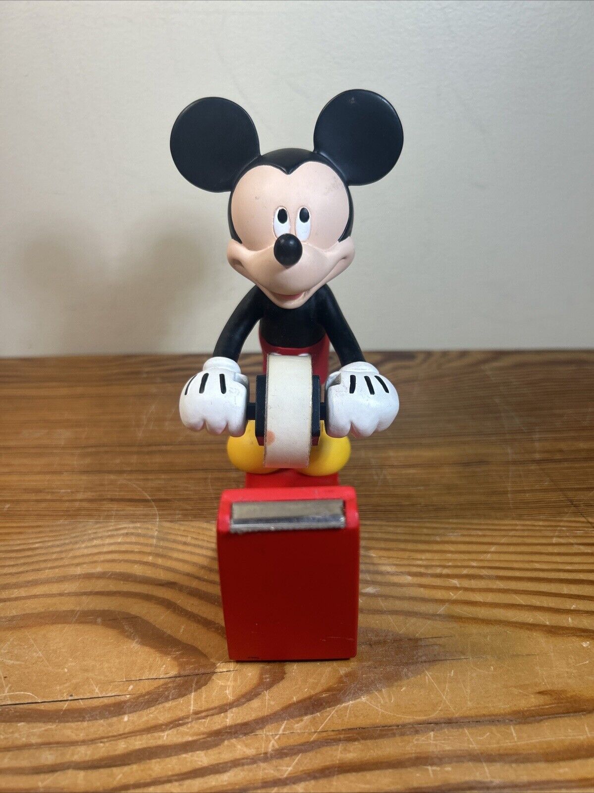 Vintage Disney Mickey Mouse Desk Tape Dispenser Minor Wear FLAWS