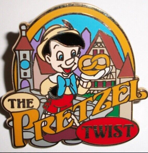 Disney’s Pinocchio The Pretzel Twist Pin - ABD Once Upon A Dream Germany LR Pin