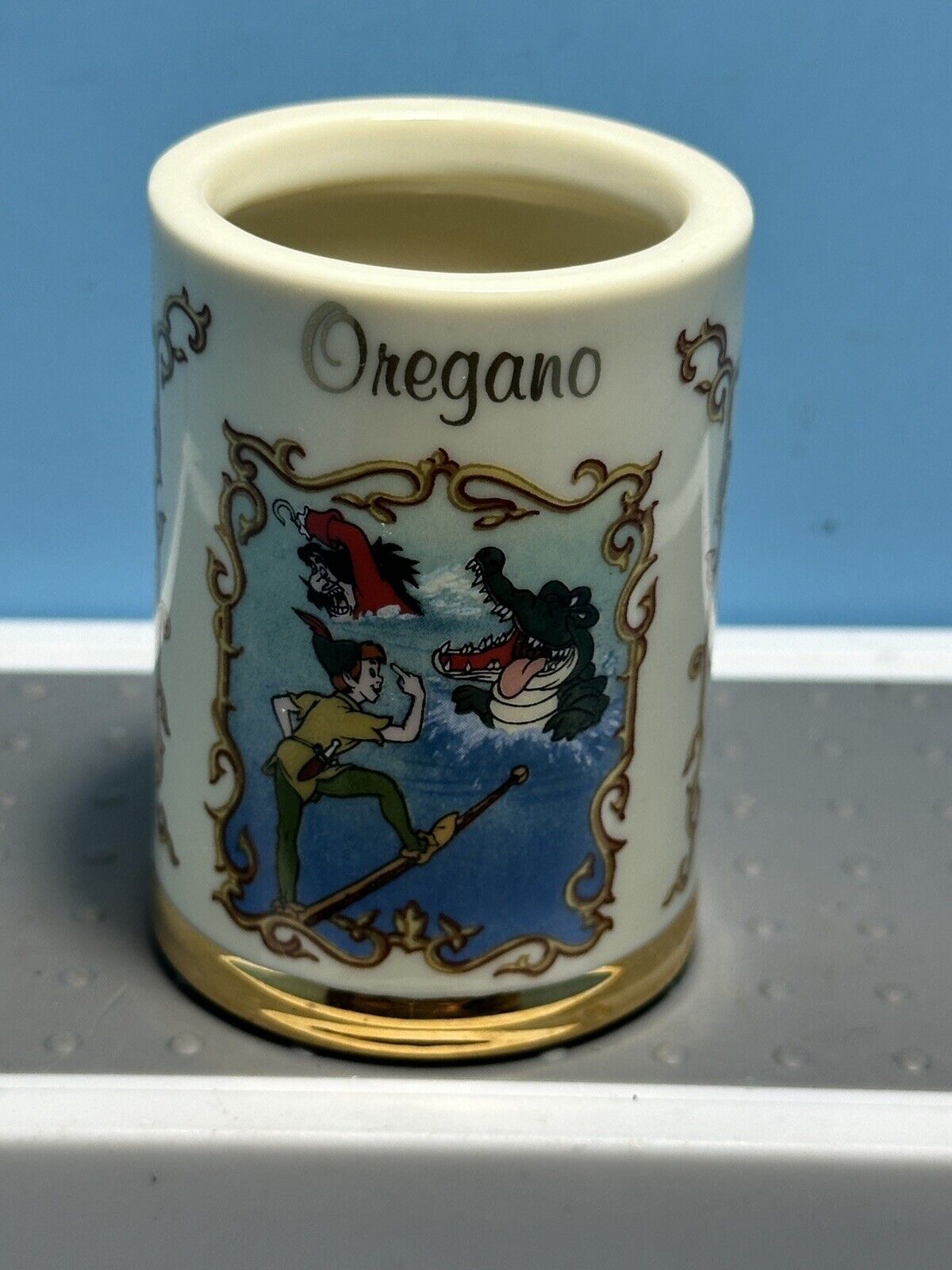 Vintage Lenox Disney 1995 Spice Jar Collection: Oregano - Peter Pan - JAR ONLY