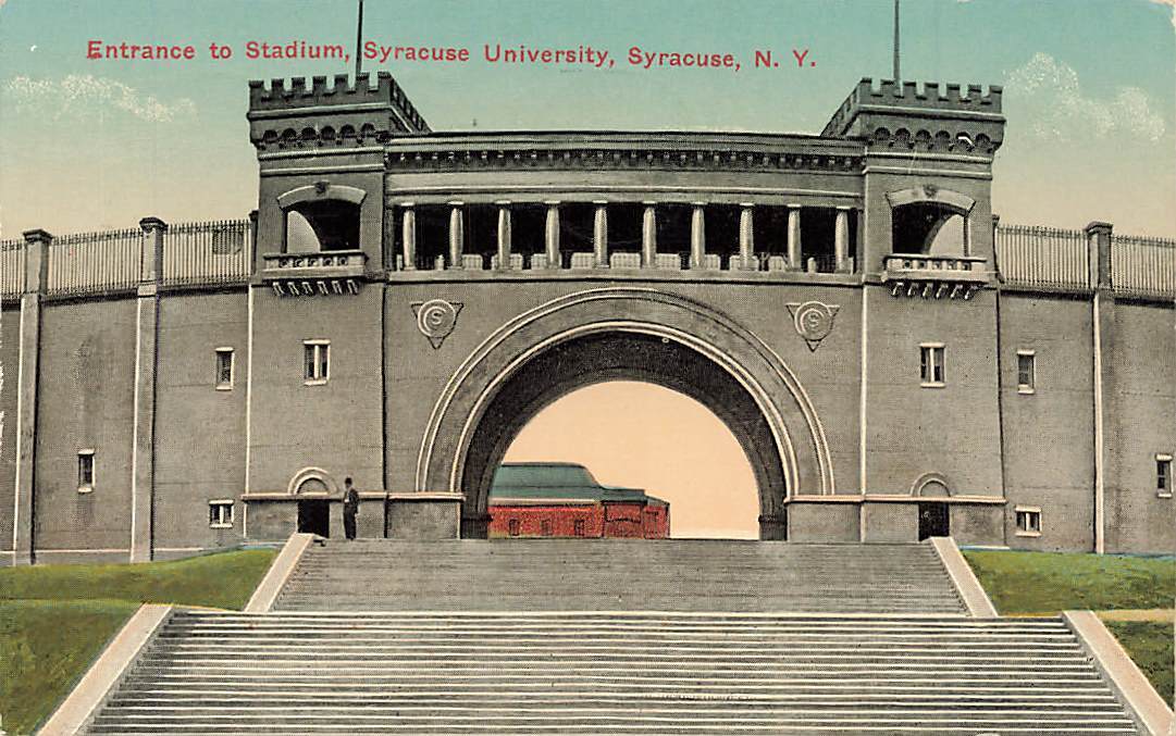c1910 Entrance To Stadium Syracuse University  Syracuse NY P495