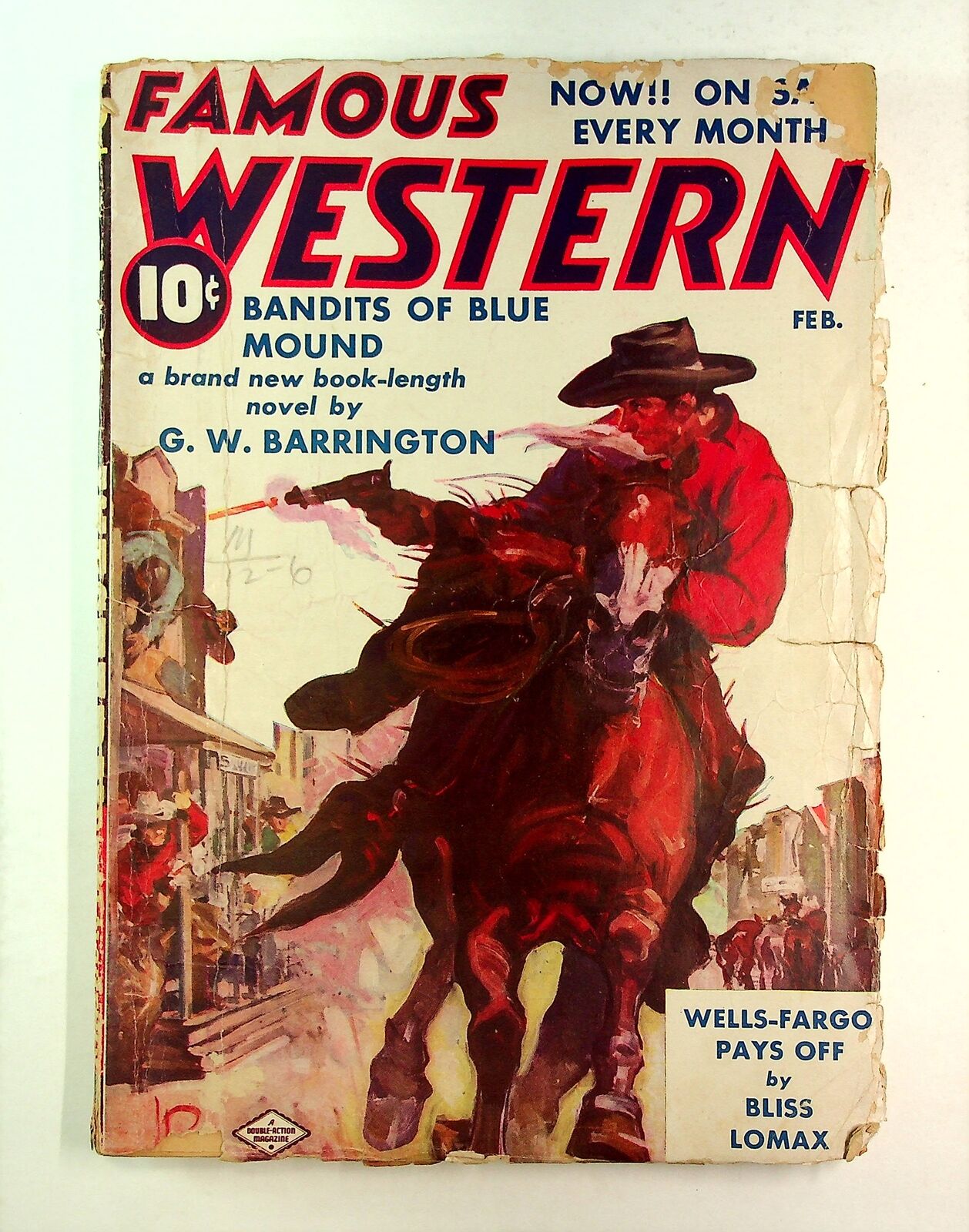 Famous Western Pulp Feb 1939 Vol. 2 #6 VG- 3.5