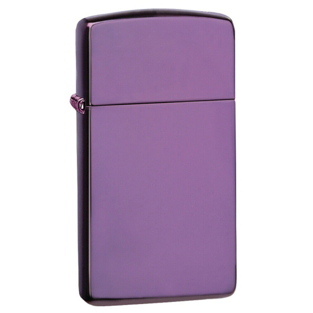 Zippo 28124 Slim Abyss Violet Plain Windproof Pocket Lighter