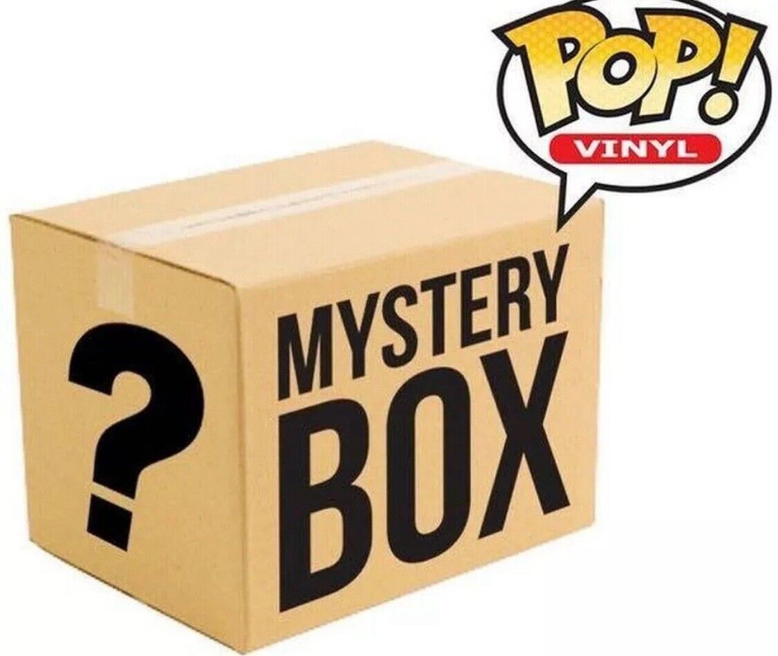 Funko Pop Mystery Box. 4 Pops With Protectors. (1 Exclusive OR Chase Guaranteed)