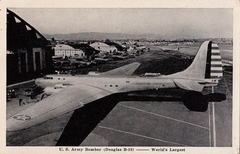  Postcard Airplane US Army Bomber Douglas B-19
