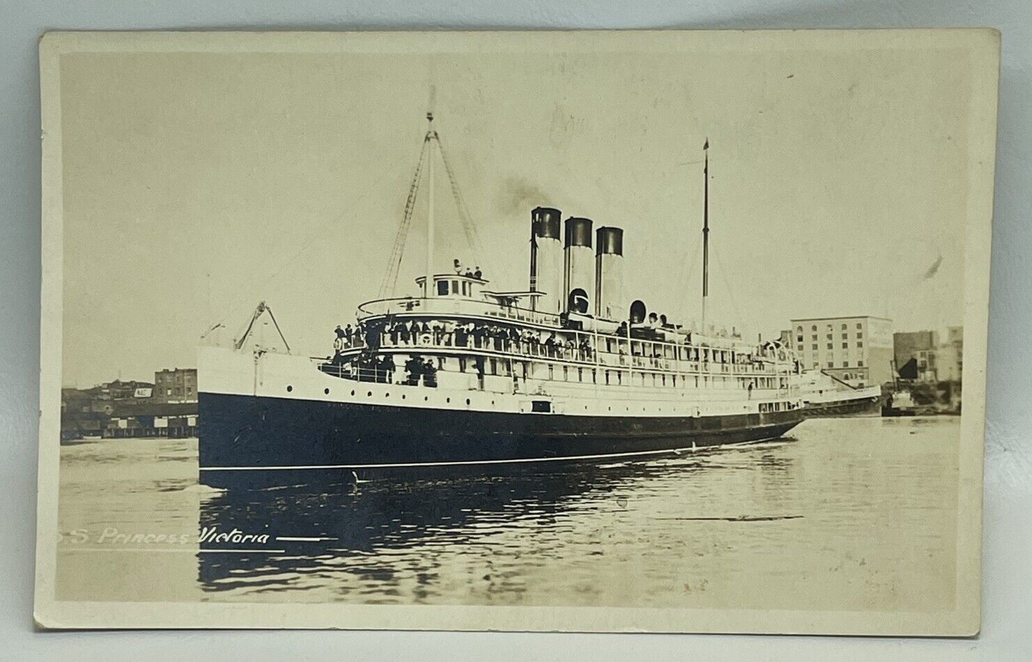 RPPC SS Princess Victoria Ship Steamer