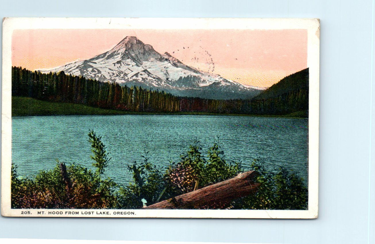 Postcard - Mount Hood, From Lost Lake - Oregon