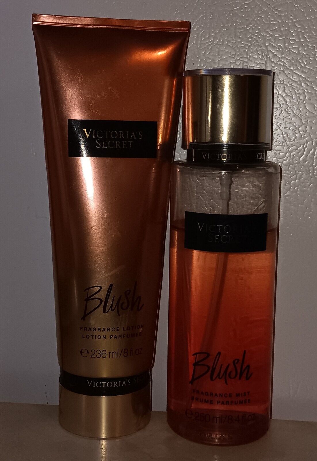 RARE Victoria's Secret BLUSH 8oz Body Lotion and 8.4oz Fragrance Mist 