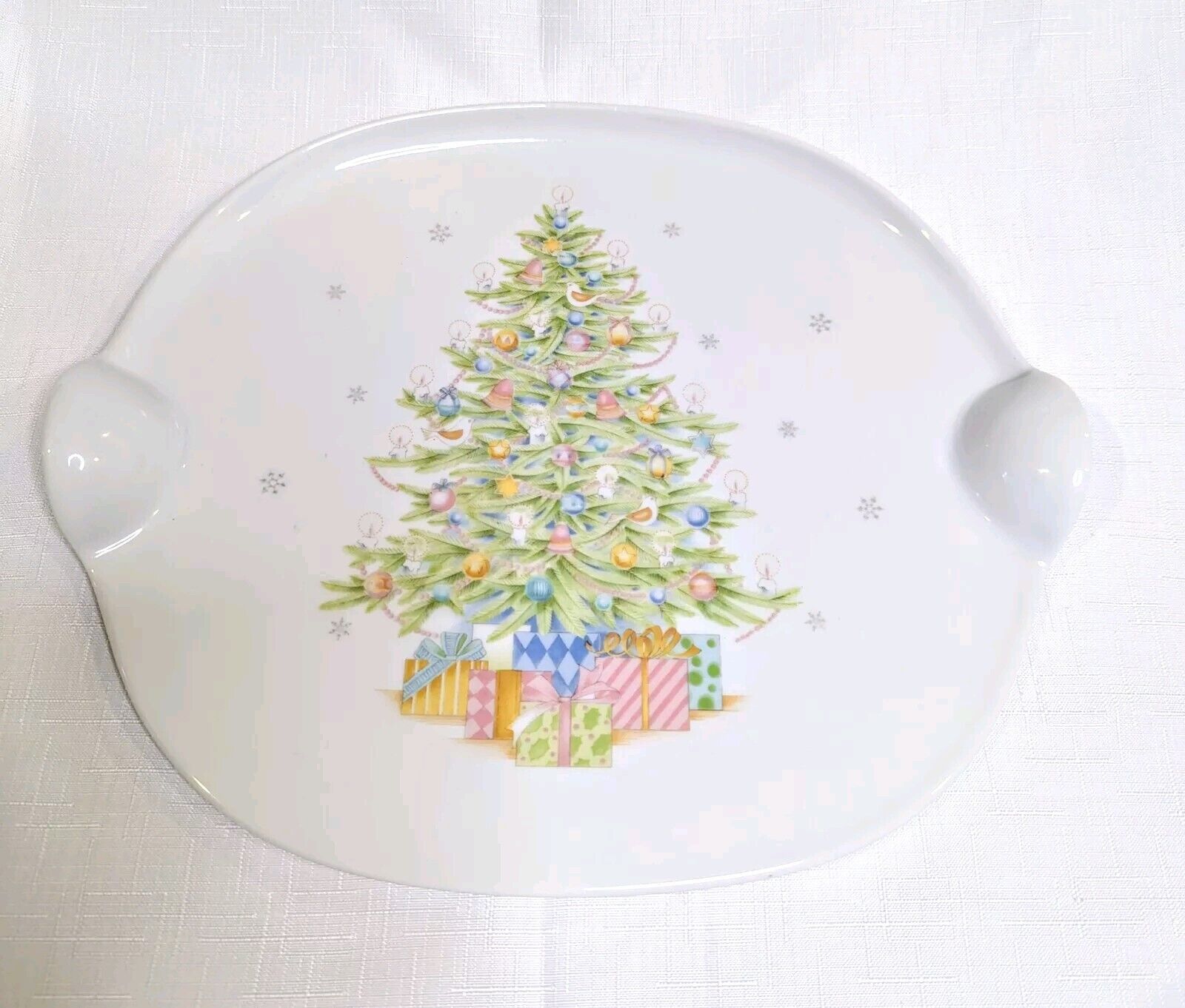 Vintage Toscany Collection ~Christmas Serving Tray/Platter  11.75