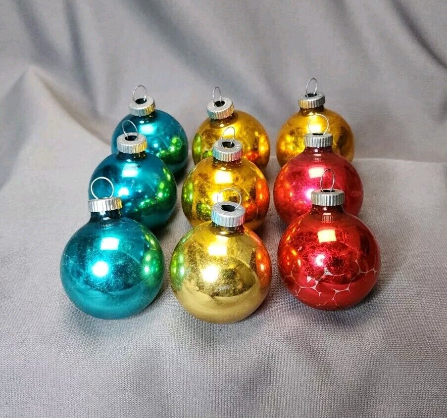 Shiny Brite Ornaments Vintage Christmas Mercury Glass Ball 1.75