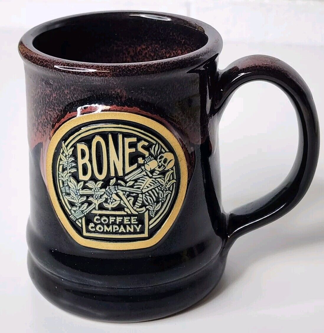 Bones Coffee Company Mug 2020 Skulls Flowers Relaxing
