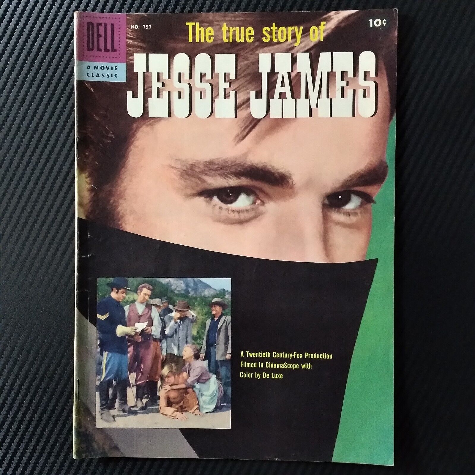 1957 The True Story of Jesse James Dell Four Color Comic Book #757