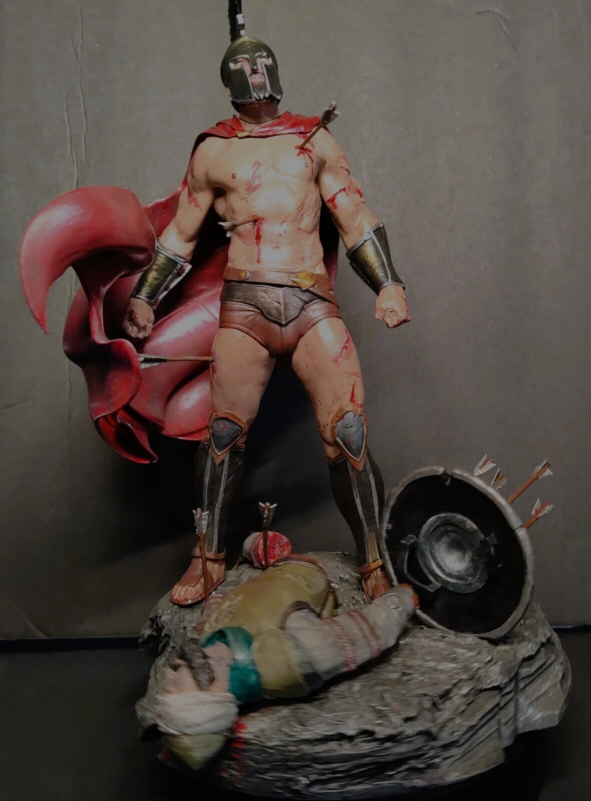 King Leonidas Spartan Legendary Warrior Soldier - Height of this shape:10inches