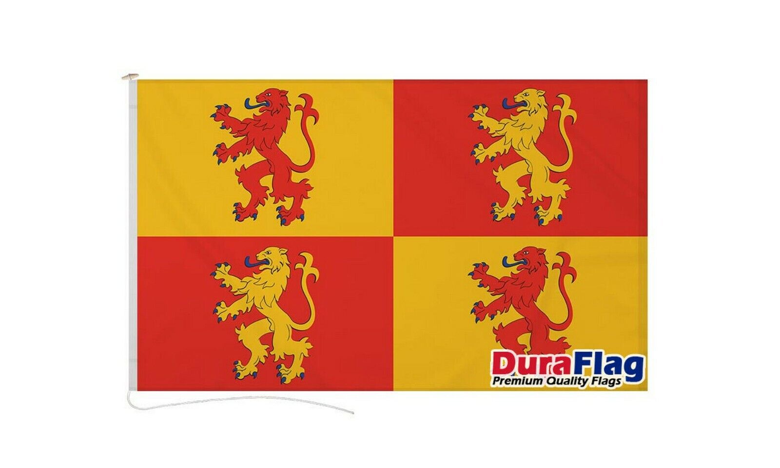 OWAIN GLYN DWR WALES DURAFLAG 150cm x 90cm HIGH QUALITY FLAG ROPE & TOGGLE
