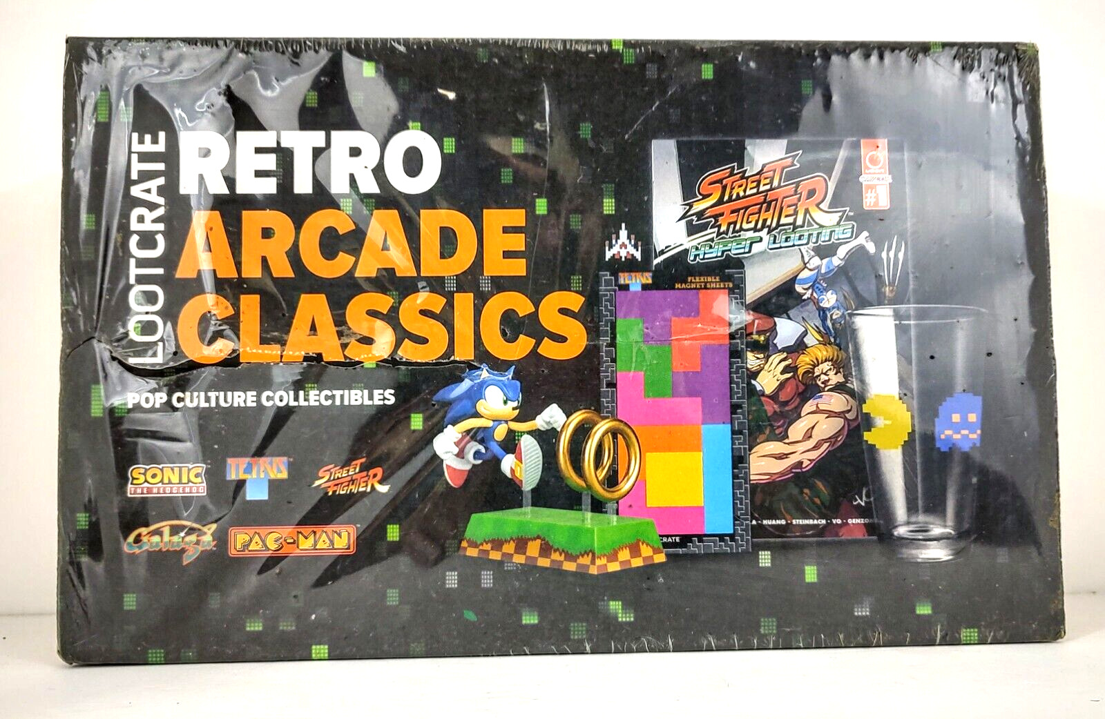 LootCrate Retro Arcade Classics Pop Culture Collectibles Box (2018-Sealed)