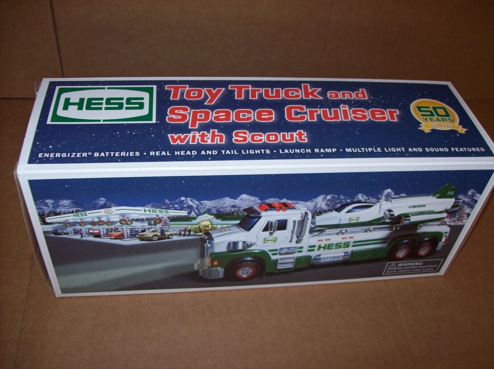 Vintage 2014 Hess Toy Truck & Space Cruiser with Scout NEW open box
