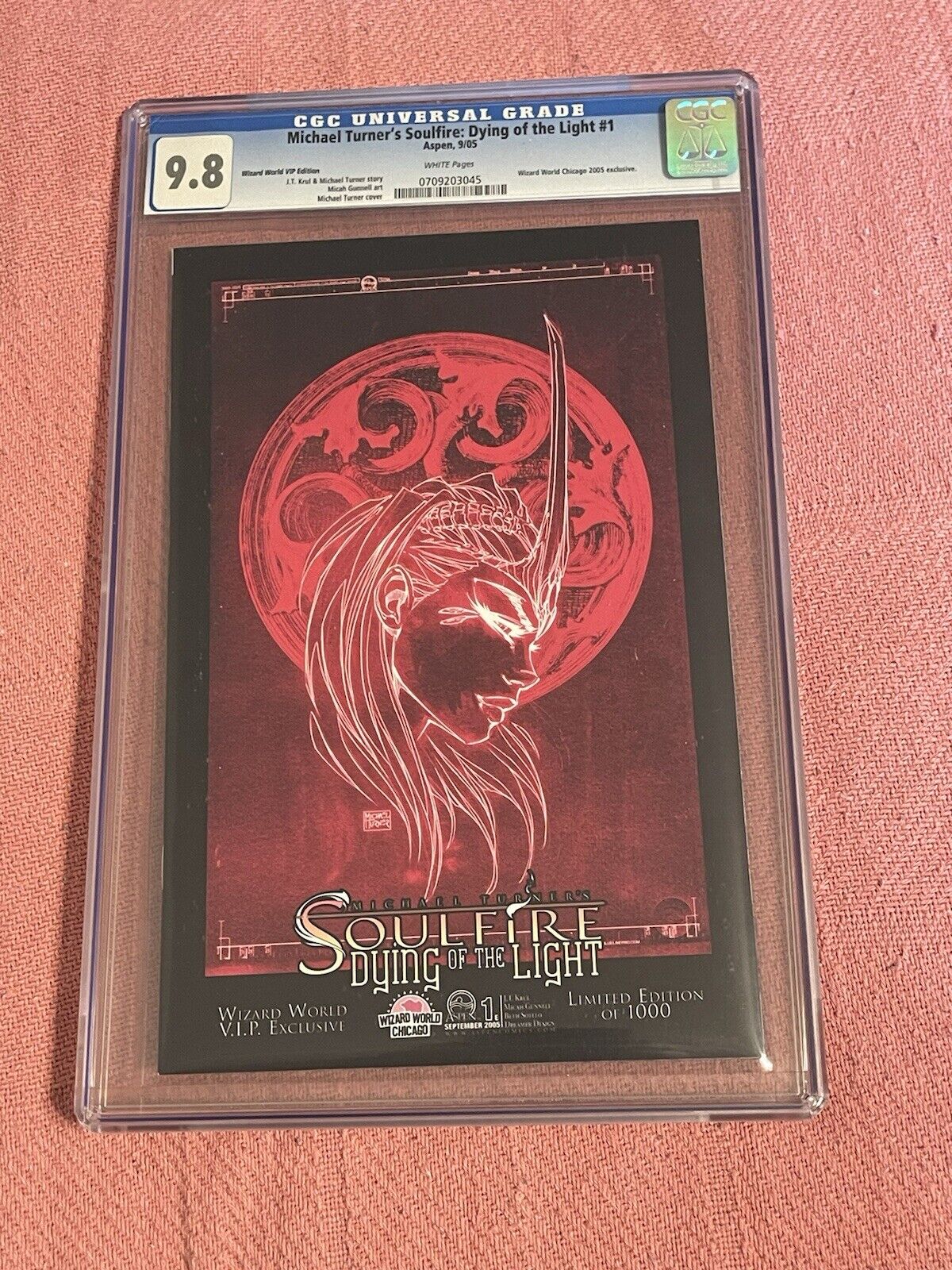 Michael Turner Soulfire: Dying of the Light #1 & #3 CGC 9.8, Wizard World, Lot