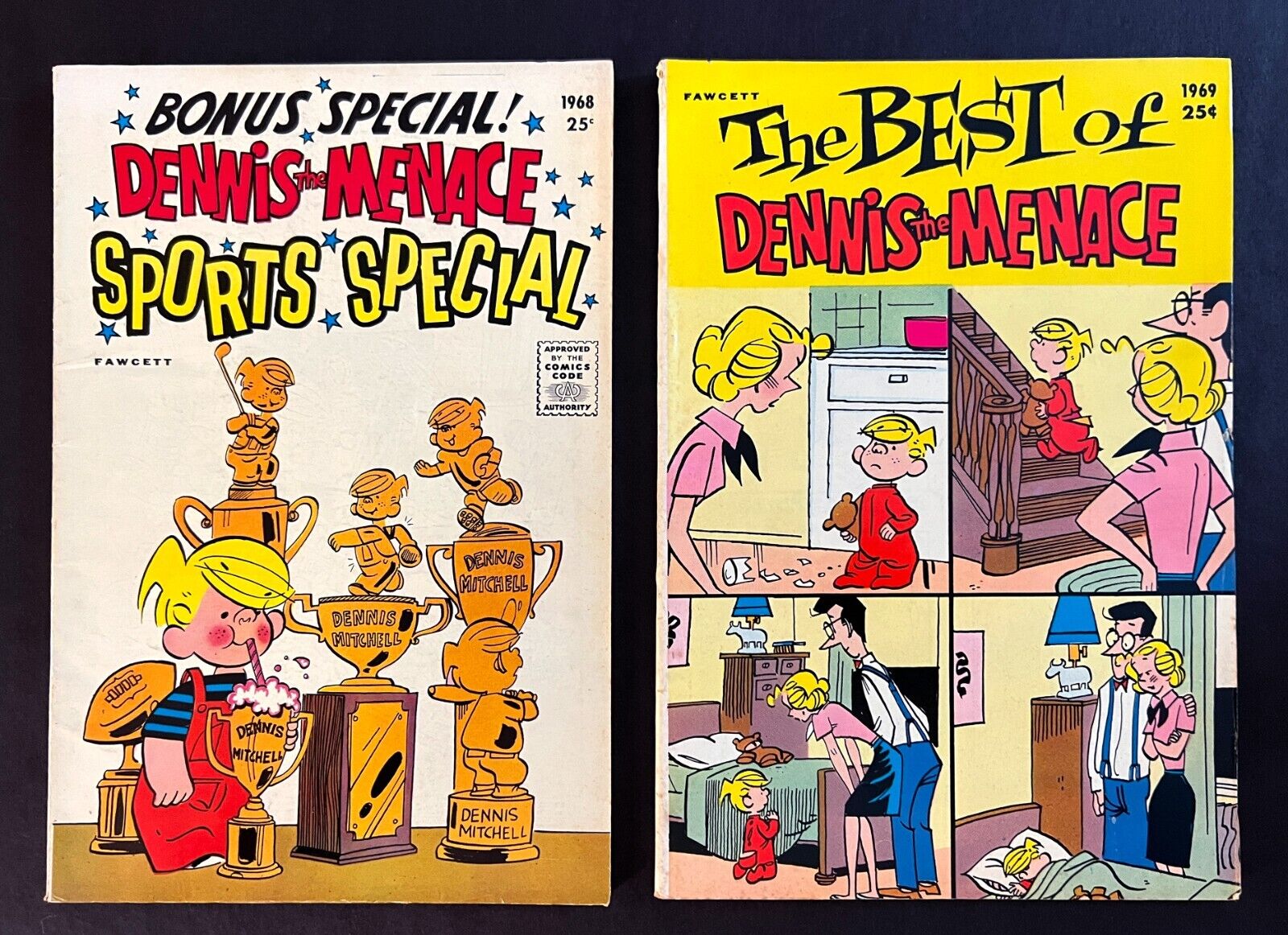 *Dennis the Menace* #52 Sports Special 1968 & Best of Dennis #69 Nice Copies