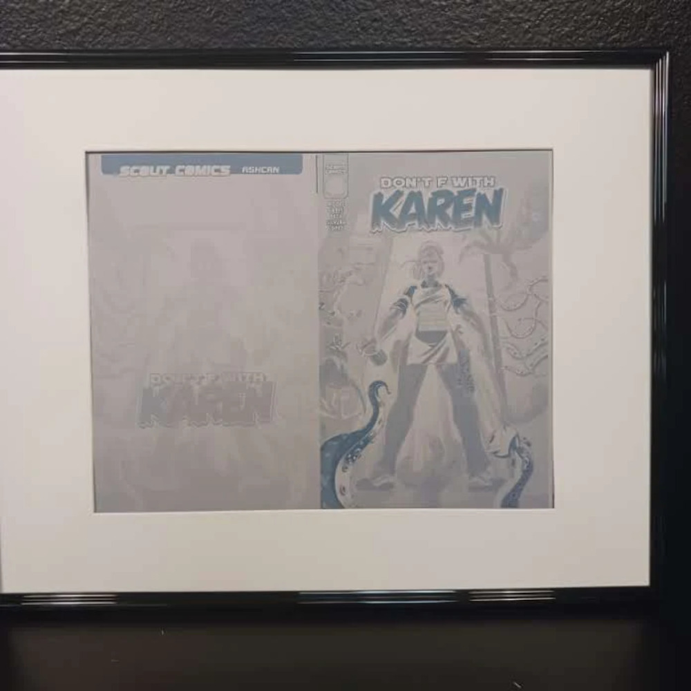 Don't F With Karen SDCC Ashcan Preview - Cover - Cyan - Comic Printer Plate - PR