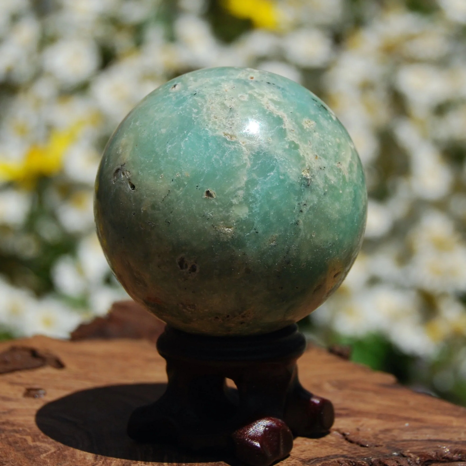 SALE was 165 | 51mm 184g AAA Genuine Green Chrysoprase Crystal Sphere