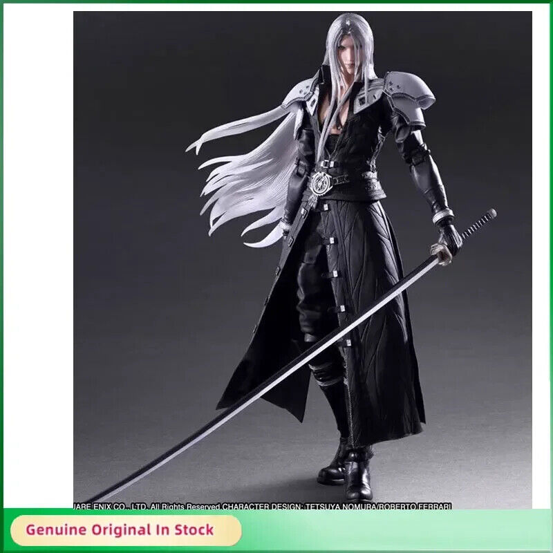 Original SQUARE ENIX PLAY ARTS Final Fantasy VII REMAKE Sephiroth PVC Action Fig